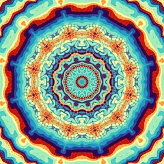 Abstract Mandala pattern. Round ornament.
