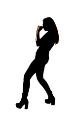 girl defending herself with clenched fists