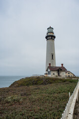 Fototapeta na wymiar Pigeon Point Lighthouse, West Coast, Pacific Ocean, California, USA