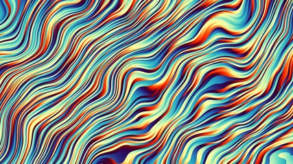 Abstract fractal pattern. Wavy blur background Horizontal background with aspect ratio 16 : 9