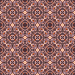 Geometric seamless pattern, abstract colorful background, trendy ornament, fashion print small shapes, vector texture for textile, fabric, decoration.