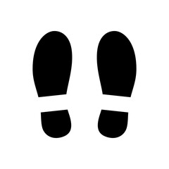 Shoe sole print. Footprint icon. Vector illustration