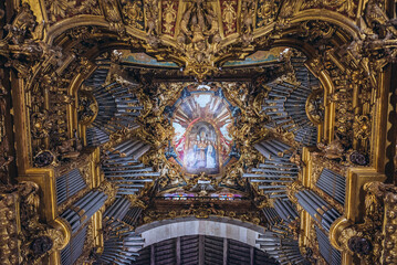 Organ in Se Cathedral of Braga city, Norte region of Portugal