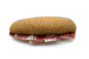 Iberian Ham sandwich on wholemeal bread