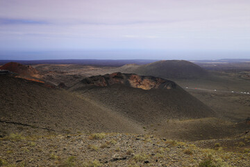 paisaje volcánico con el tedie 