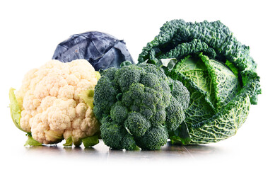 Composition with raw organic vegetables.
