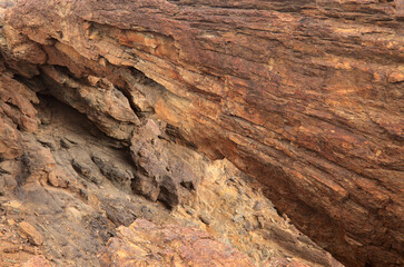 Gran Canaria, landscapes along the hiking route around the ravive Barranco Hondo, The Deep Ravine at the southern part of the 
island, full of caves and grottoes, close to small village Juan Grande