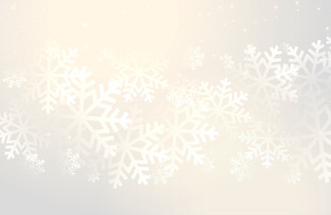 White merry christmas banner with xmas decoration