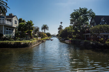 Fototapeta na wymiar Venice canals, Los Angeles, California, USA