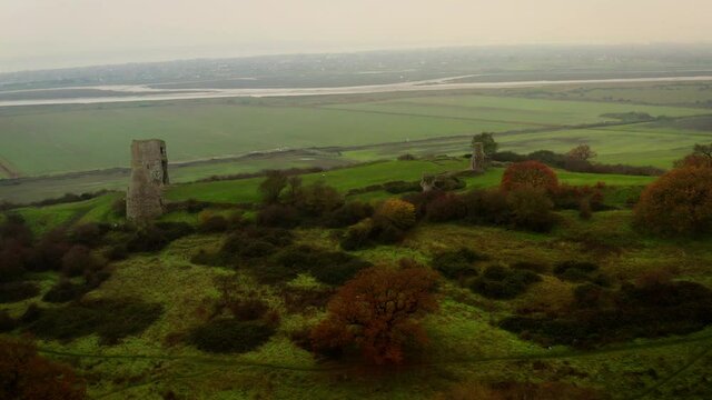 Hadleigh Castle Essex Sweeping lift Mavic 2 Pro 4K Drone
