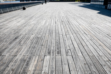 Fototapeta premium Outdoor wood floor texture background