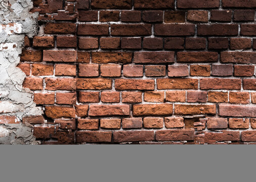 Dark Brown Brick Wall Loft Style Background