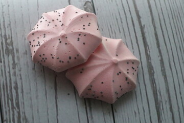 A close up of a wooden table