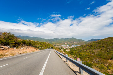 Vietnam ocean road from Phan Rang to Cam Ranh