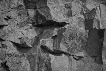 White stone background. Rock texture. Gray stone grunge background. Fragment of the mountain...