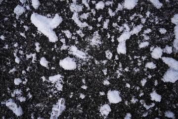 雪とアスファルト