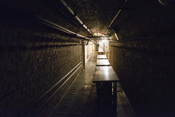 Corridor technical tunnel dark cold war shelter underground