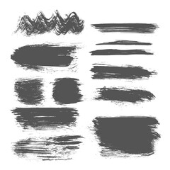Brush stroke patterns hand painted vector