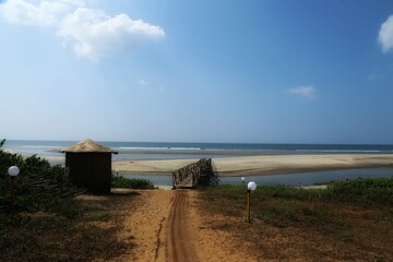 pier on the beach in goa