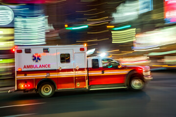 ambulance on emergency car