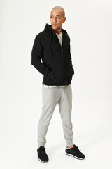 Men's back sports wear mockup outfit