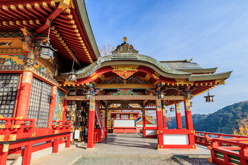 Fototapeta premium 秋の祐徳稲荷神社 佐賀県鹿島市 Autumn Yutokuinari Shrine Saga-ken Kashima city