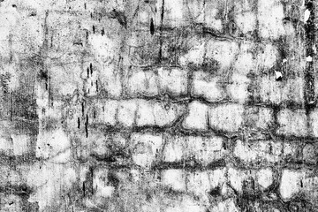 Texture of a brick wall with cracks and scratches which can be used as a background