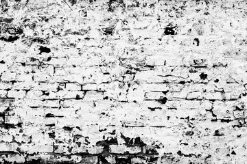 Texture of a brick wall with cracks and scratches which can be used as a background