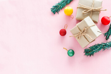 Christmas new year ideas Lay flat top view