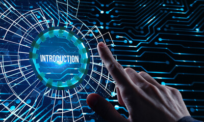 Internet, business, Technology and network concept.The concept of business, technology, the...