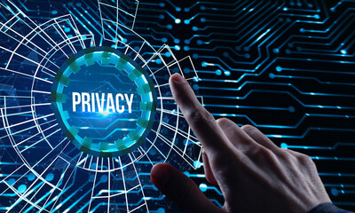 Internet, business, Technology and network concept.Privacy.