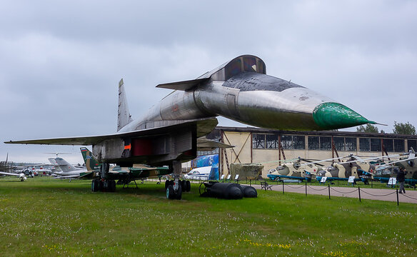 July 18, 2018, Moscow region, Russia. Soviet strategic bomber Sukhoi T-4 at the Central Museum of the Russian Air Force in Monino.