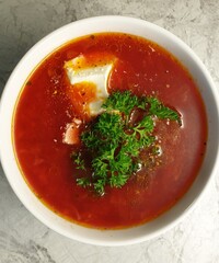 tomato soup with basil