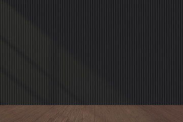 Blank dark wall in a living room mockup