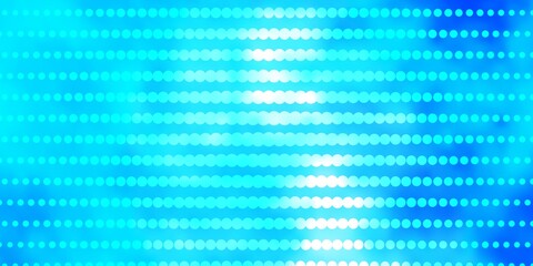 Naklejka premium Light BLUE vector backdrop with circles.