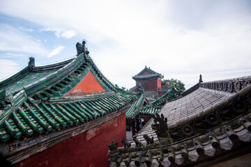 Obraz premium Street view local visitor and tourist Wudang shan Mountains.