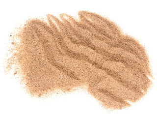 Sand on white
