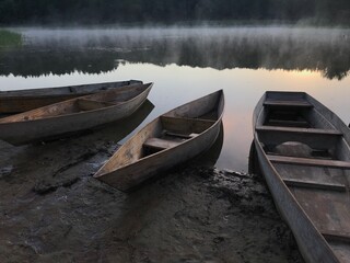 boat on the lake