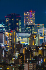 Fototapeta na wymiar 文京シビックセンター展望台から見える東京夜景
