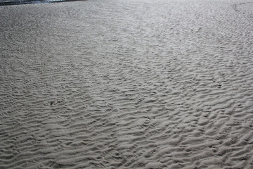 Structures in the sand in back-lighting