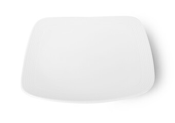 white plate isolated on white background.