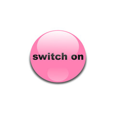 3d graphics pink switch button