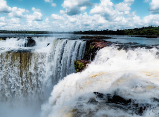 falls in winter iguazu falls 