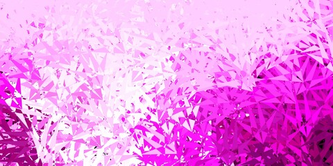 Light pink vector layout with triangle forms.