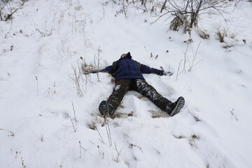 snowboarder jumping in the snow