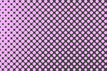 Pop art colorful comics book magazine cover. Polka dots gray and pink background. Cartoon funny retro pattern. Vector halftone illustration. 90-s style. Template design for poster, card, flyer.