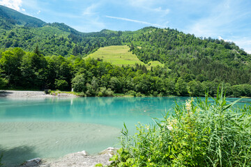 Crystal clear water and green mountains, Austria