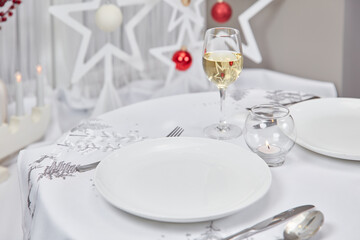 table setting for a dinner