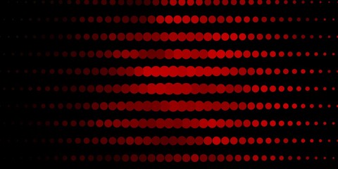 Dark Green, Red vector pattern with circles.