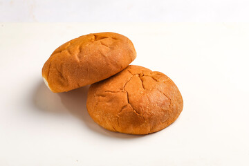 indian khari or kharee or salty Puff Pastry Snacks in wooden bowl